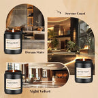 Hotel Scented Candles Set, 6 Pack Candles - Image 4