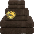 Cotton Paradise 6 Piece Towel Set, 100% Cotton Soft Absorbent Turkish Towels by UNITEDHOMETEXTILE