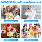 36 Pack Skincare Facial Masks, Hydrating & Moisturizing Face Masks - Image 6