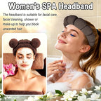 Zkptops 6Pcs Spa Headband for Washing Face Wristband Set Sponge Makeup Skincare - Image 7