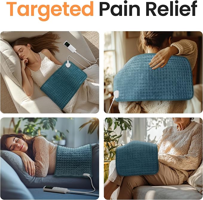 Heating Pad for Back Period Cramps Neck Shoulder, Ideal Gift for Women Men - Image 2