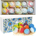 Bath Bombs Gift Set, 10 Organic Bubble Bombs, by nagaliving