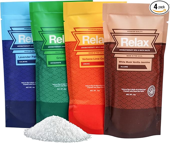 Relax Spa & Bath Aromatherapy Variety Pack Bath Salts by RelaxSpaBath