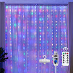 Brightown 300 LED Fairy Curtain Lights, Curtain String Lights, USB Plug in 8 by Brightown