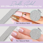 Professional Disposable Zebra Nail Files 100/180 Grit 5" Double Sided Emery - Image 4