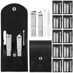Geosar 12 Sets Manicure Set Bulk Nail Clippers Pedicure Kit Stainless Steel by Geosar