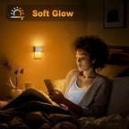 JandCase Amber Night Light, Night Lights Plug into Wall - Image 4