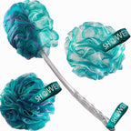 SHOWER BOUQUET 2-Sided-Loofah-Back-Scrubber & Bath-Sponge Set // - Image 8