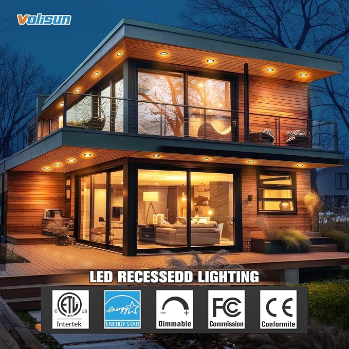 VOLISUN 12 Pack 6 Inch Black Recessed Light - Image 7