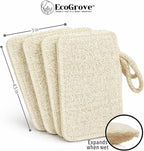 Natural Loofah Dish Sponges 4 Pack – 100% Plant-Based Luffa Scrubber - Image 3