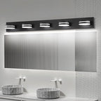 5 Light Bathroom Vanity Light, 30W LED Black Bathroom Light Fixtures Over Mirror - Image 6