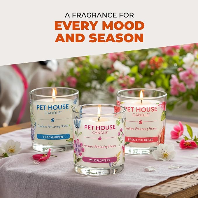 Pet House Pet Odor Candle Plant Based Scented Candle Clean Burning, Long Lasting - Image 8