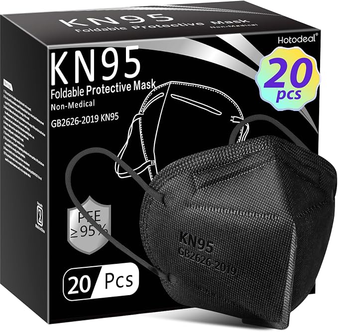 Hotodeal KN95 Face Masks 20 Pcs, 5 Layers Cup Dust Mask by Hotodeal