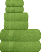 Elvana Home Ultra Soft 6 Pack Cotton Towel Set, Contains 2 Bath Towels 28x55 by Unknown