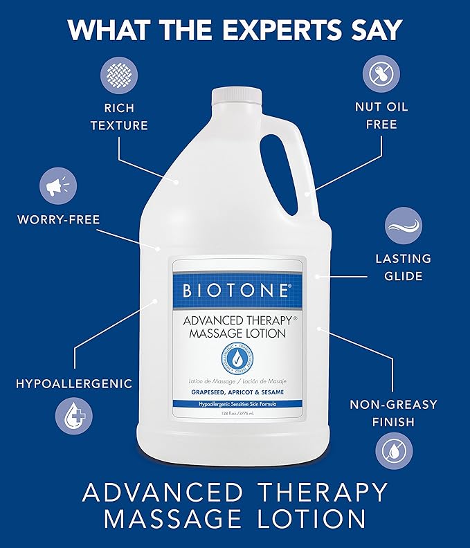 BIOTONE Advanced Therapy Massage Lotion, Hypoallergenic and Fragrance-Free - Image 5