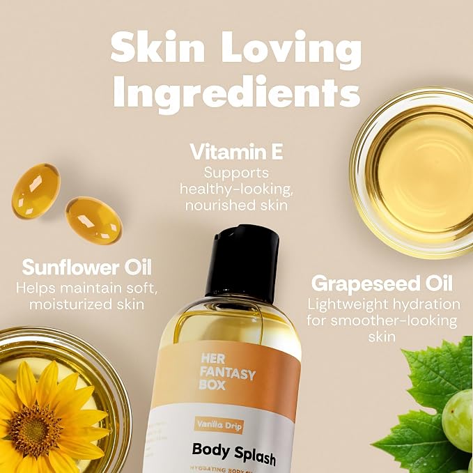 Her Fantasy Box | Body Splash Vanilla Drip Fragrance Oil – Warm Vanilla Sugar - Image 4