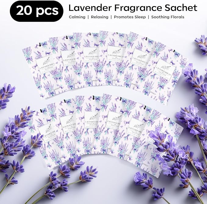 MYARO 20 Pack Lavender Scented Sachets - Image 5