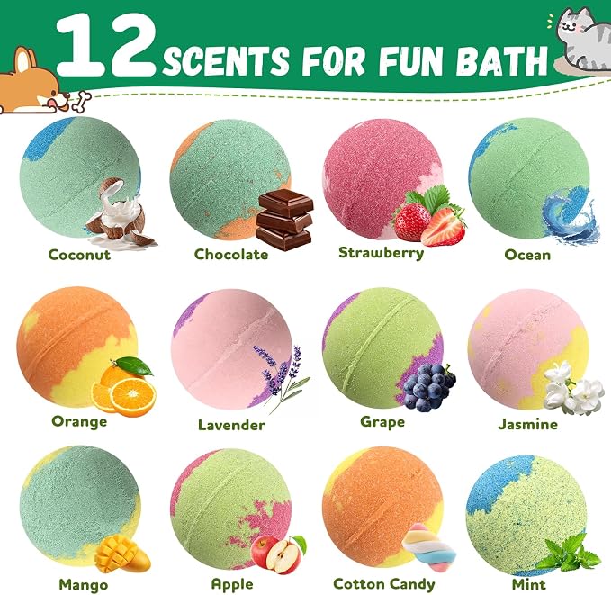 Bath Bombs for Kids with Surprise Toys Inside, Natural Safe Bathbombs for - Image 9