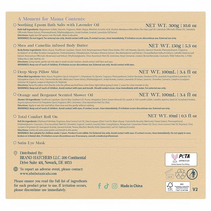Nurture by Nature New Mom Self Care Gift Set - Image 8