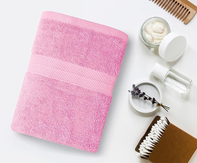 Avalon Towels Bath Towels for Bathroom 100% Cotton Pink Bathroom Towels Pack of - Image 3