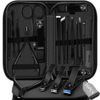 Manicure Set 16 In 1 Professional Stainless Steel Pedicure Kit Toenail Clippers by BLESWIN