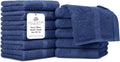 100% Cotton Wash Cloth for face & Body Set of 12, Sustainable, Highly Absorbent by VillaCelestia