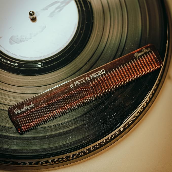 Pete & Pedro Premium Cushion Men’s Styling Hairbrush & Classic Comb Set | 9-Row - Image 2