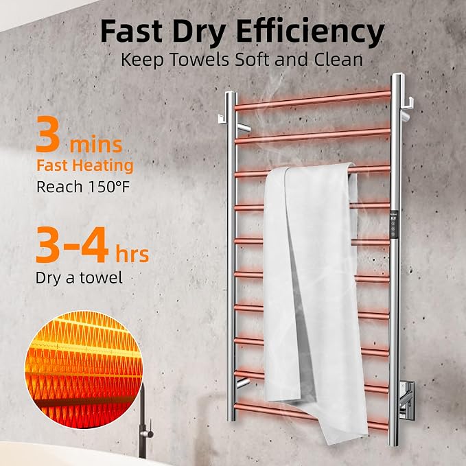 P&Dlusir Towel Warmer, Heated Towel Rack - Image 2