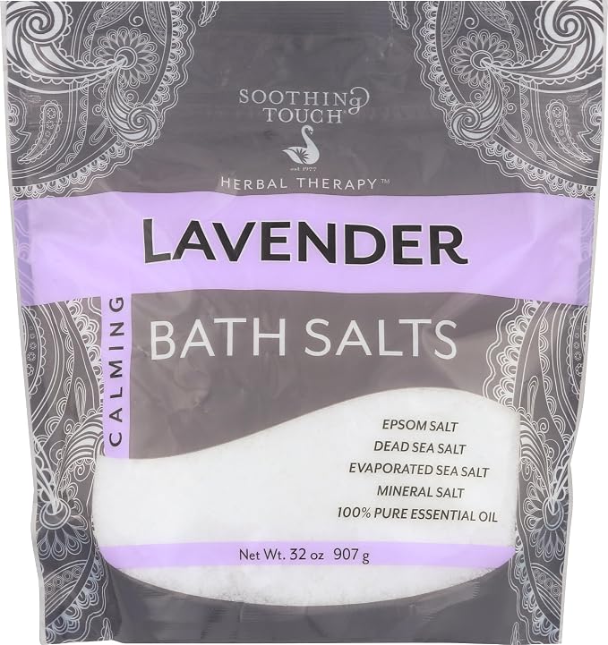 Soothing Touch Lavender Bath Salts Pouch, 32 oz by Soothing+Touch