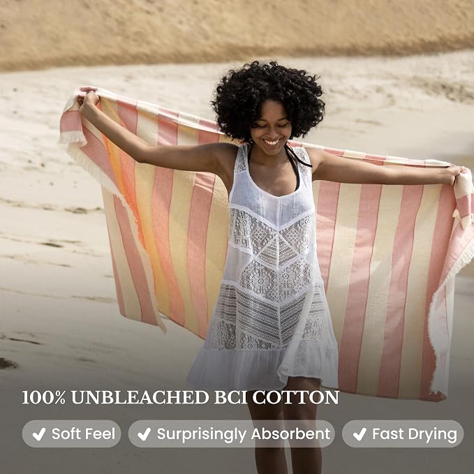 Lightweight Turkish Beach Towel - Image 3