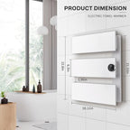 K&KALONZO Electric Towel Warmer, 18.35" W x 22.8" H Wall-Mounted Towel Heater - Image 7