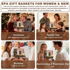 Warm Vanilla scented Gifts for Women, Spa Bath & Body Gift Basket, Skin Care Kit - Image 3