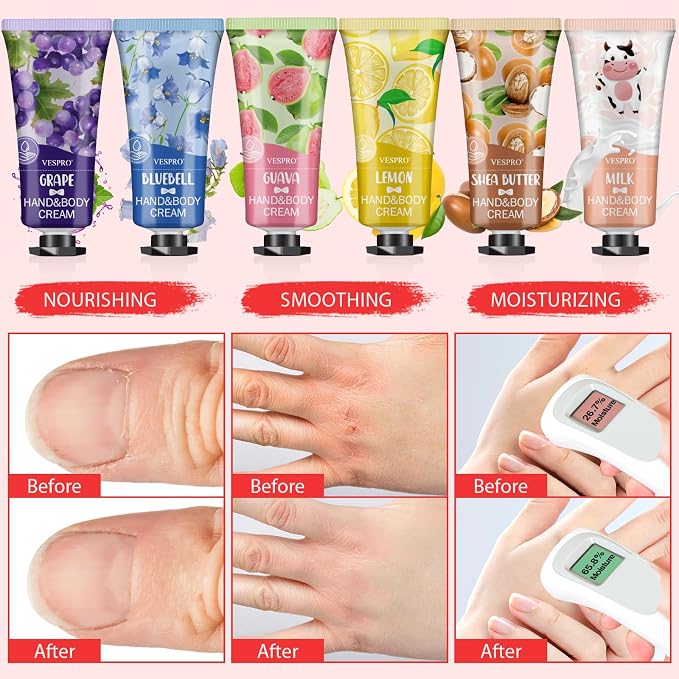 VESPRO 12 Pack Hand Cream Gift Set, Mothers Day Gifts, Bulk Hand Lotion Travel - Image 5