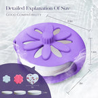 SHARLOVY Purple Shower Steamers Tray, Big Suction Cup Shower Steamer Tablet - Image 5