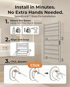 Foldable Heated Towel Rack, Dual-Zone Electric Towel Warmer Rack - Image 6