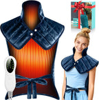 Heating Pad for Back Neck & Shoulders, 2.7lb Weighted Electric Graphene-Infused by Unknown