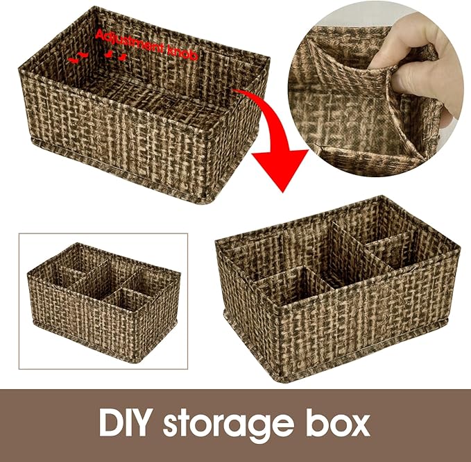 VERONLY Cosmetic Storage Bins Makeup Organizer, Adjustable Multifunction - Image 2
