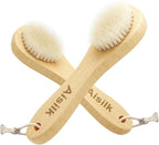 Wooden Facial Cleansing Brush Natural Bristles Wood Handle Wash Clean Exfoliate - Image 6
