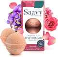 Saavy Naturals Bath Bombs – Relaxing Foaming Fizz Bubbles, Organic Bath Bombs by SaavyNaturals
