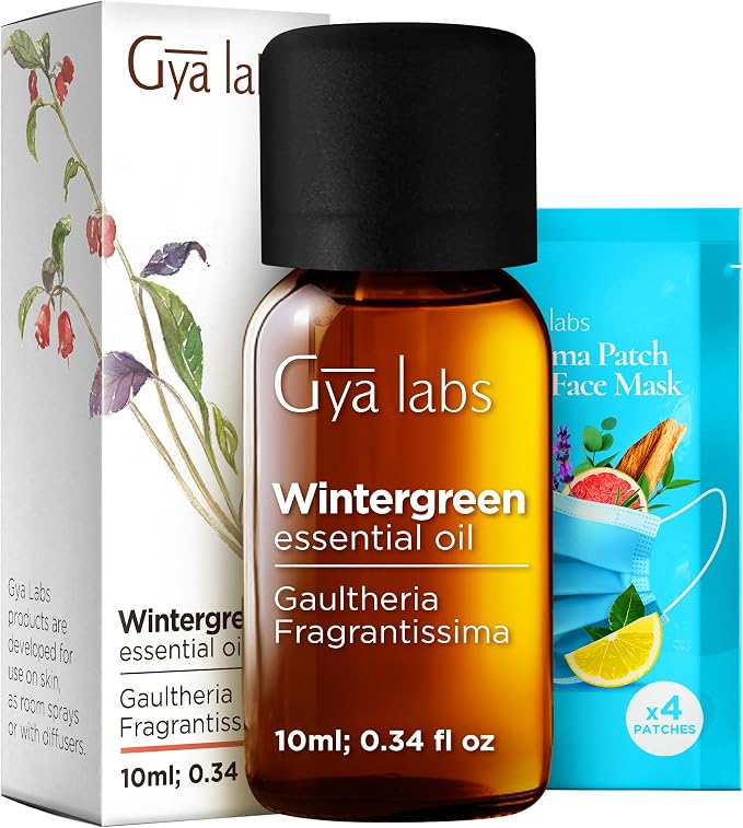 100% Pure Wintergreen Essential Oil by GyaLabs