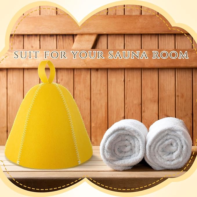 JaGely Sauna Hat for Men Women Sauna Hat Vaporarium Cap Russian Banya Cap for - Image 6