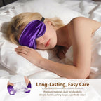 Sleep Mask Silk Eye Mask for Men Sleeping Mask, Adjustable Elastic Strap for - Image 5