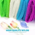UJFQBH 4 Pieces African exfoliating net African Net Long Net Bath Sponge - Image 4