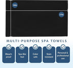 Black Bleach Proof Towels Set, 24 Pack 100% Cotton 16" X 27" Color Safe - Image 6