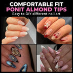 UNA GELLA Almond Nail Tips - Image 2