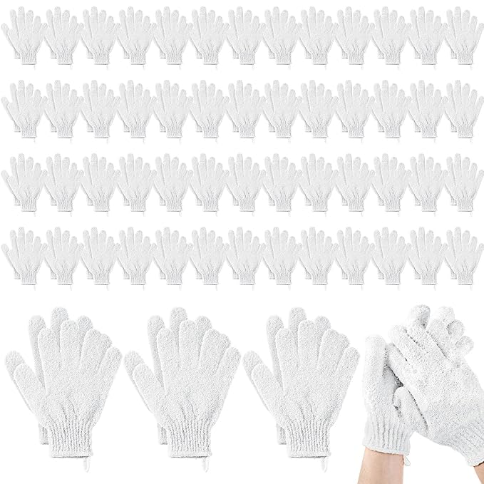 Didaey 104 Pcs Exfoliating Glove Bulk Shower Gloves by Didaey