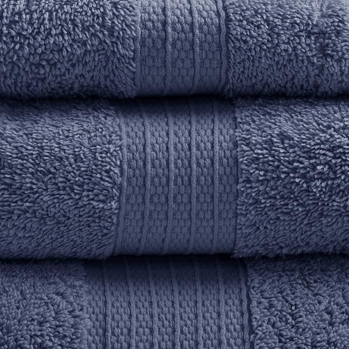 Madison Park Organic 100% Cotton Bathroom Towel Set, Hotel & Spa Quality Highly - Image 3