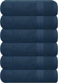 GLAMBURG Ultra Soft 6-Piece Hand Towel Set 16x28-100% Ringspun Cotton by GLAMBURG