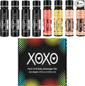 XOXO - 8 Piece Flavoured Body Massage Oils Set - Natural Pleasant Aroma by DudesLove