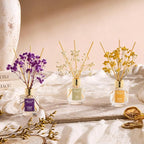 Airkeep Reed Diffuser Set of 3, Clean Linen Cashmere Vanilla Lavender Garden - Image 3